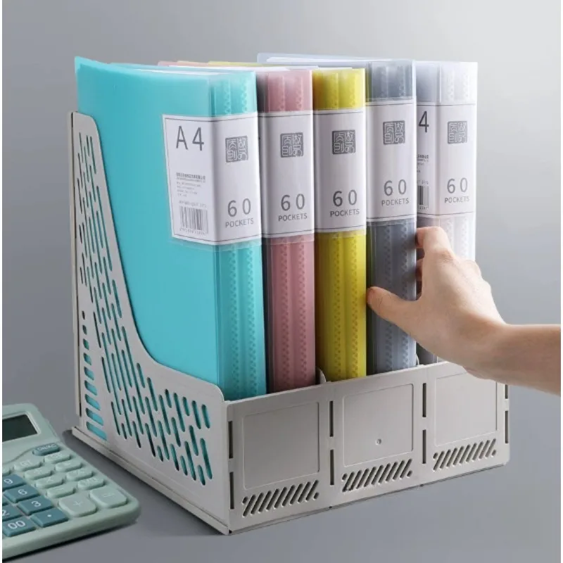 60 Pocket A4 Folder, Suitable for A4 Sized Documents and Paper PP Material High Transparency and Waterproof Convenience