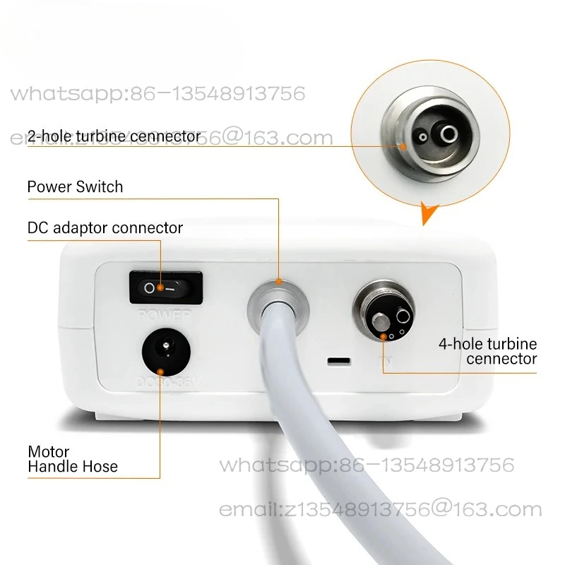 

Стоматологический электрический светодиодный микромотор, бесщеточный внутренний распылитель, низкоскоростные портативные стоматологические инструменты