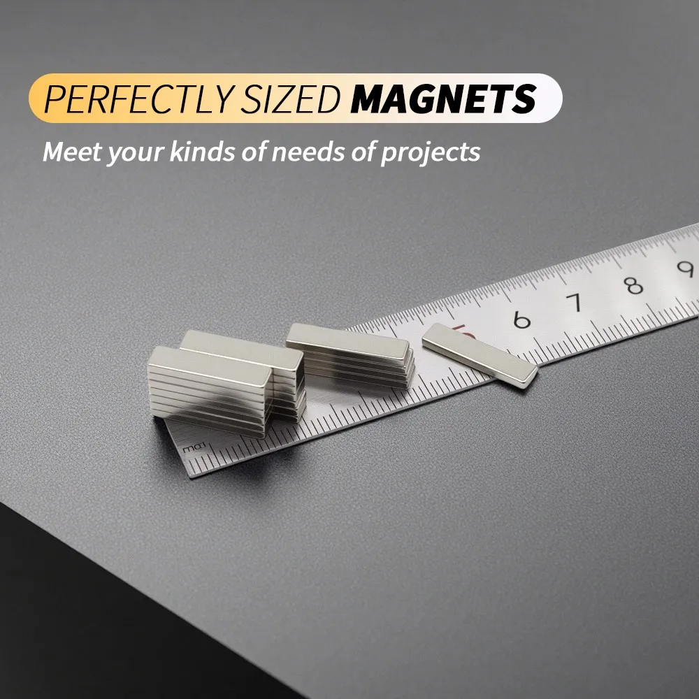 20x5x2mm Square Neodymium Magnet Block N35 NdFeB Magnets Strong Rectangle Magnets for DIY Craft Tool Holding Home Workshop