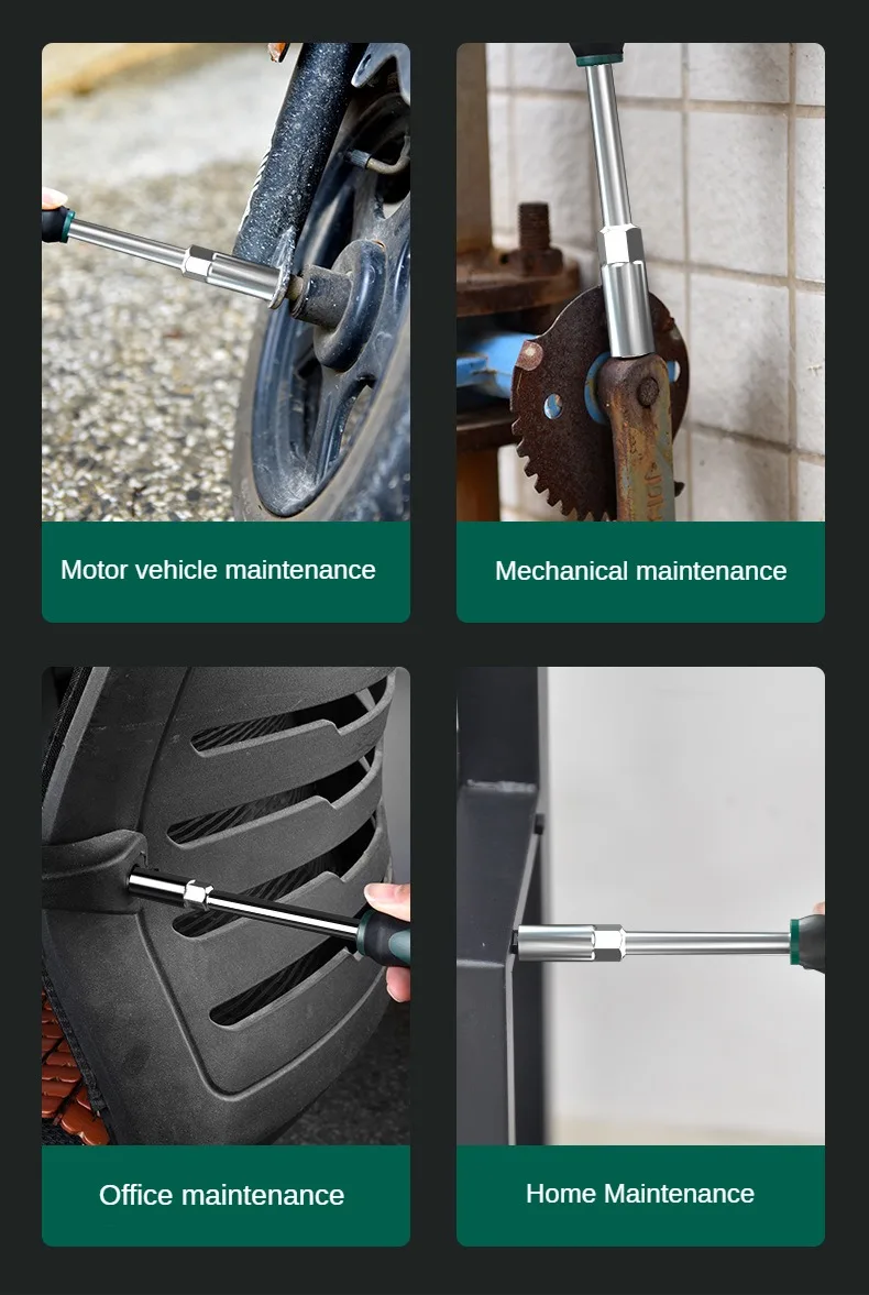 Sechskant-Steckschlüssel-Schraubendreher, 5–14 mm, mehrere Größen, Schraubenschlüssel, Mutternschlüssel für Automotive, mechanische Heimreparatur, Sechskantschlüssel-Handwerkzeuge – Detail 16