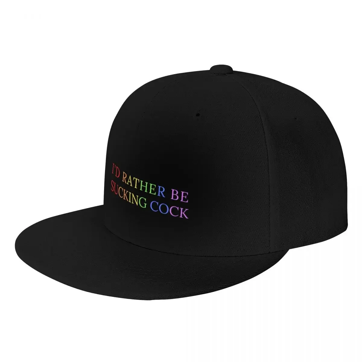 I'd Rather Be Sucking Cock Queer Pride Colours Baseball Cap western Hat Bobble  Visor Men's s Women's