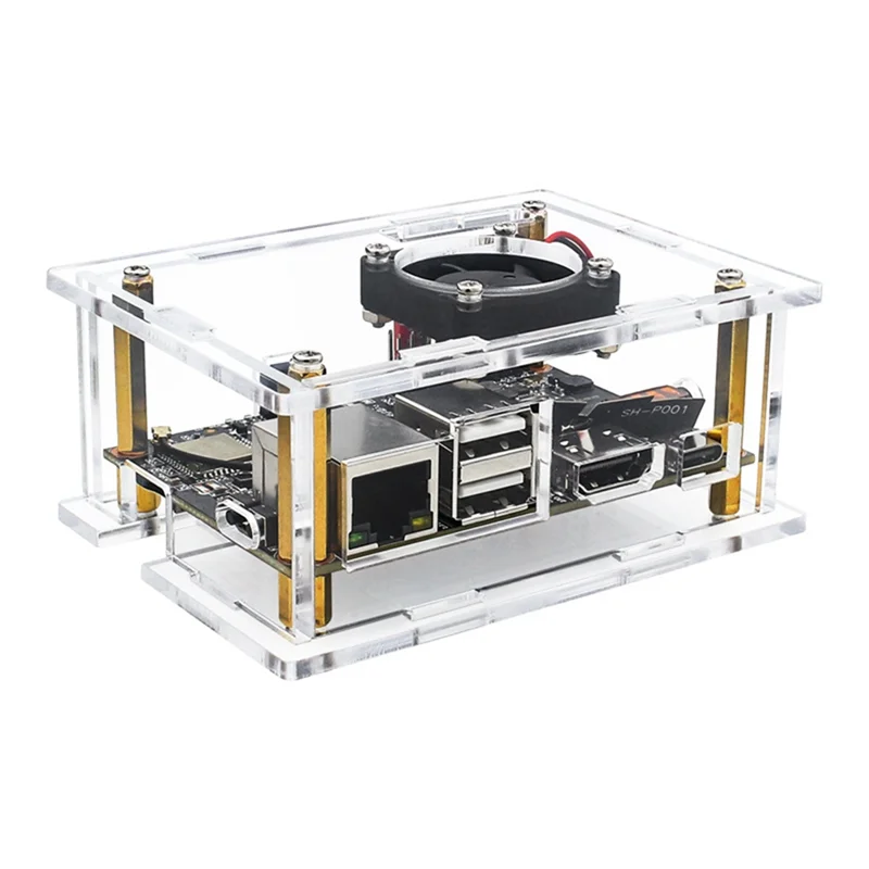 

Новый! !Для Kickpi K2B H618 Deve Board акриловый чехол с охлаждающим вентилятором + радиатор из чистой меди, прозрачный защитный корпус