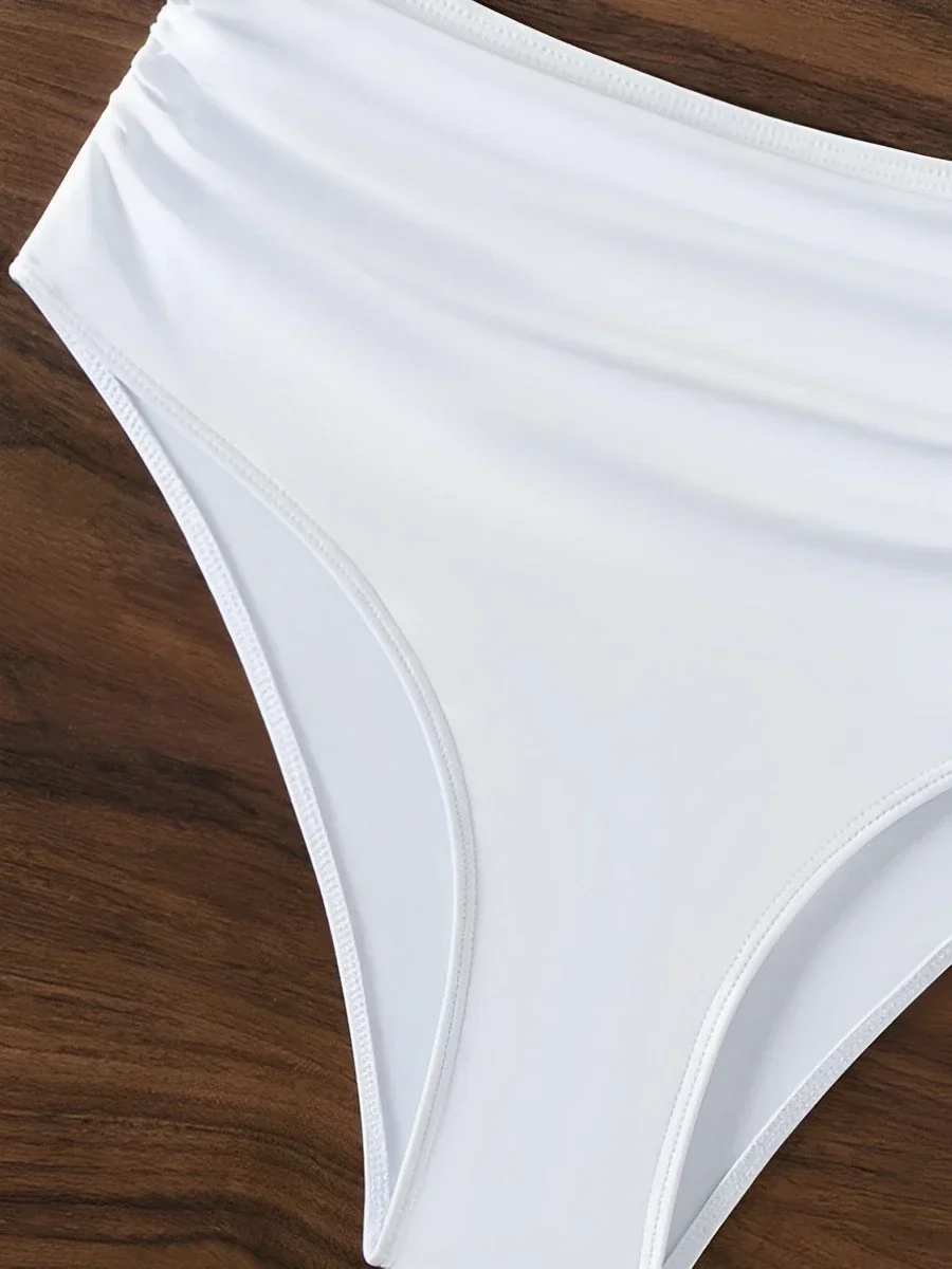 Bandeau 비키니 2024 여성 3D 꽃 수영복 여성 섹시한 수영복 높은 허리 Bathers 수영 수영복 수영복 여름 Beachwear