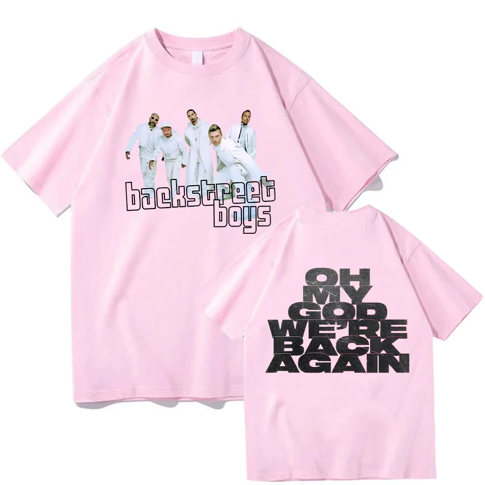 Backstreet Boys Millennium Tour Muziek Vintage T-shirt Mannen Vrouwen Hipster Populaire Tops Zomermode Streetwear Unisex Tees Gift