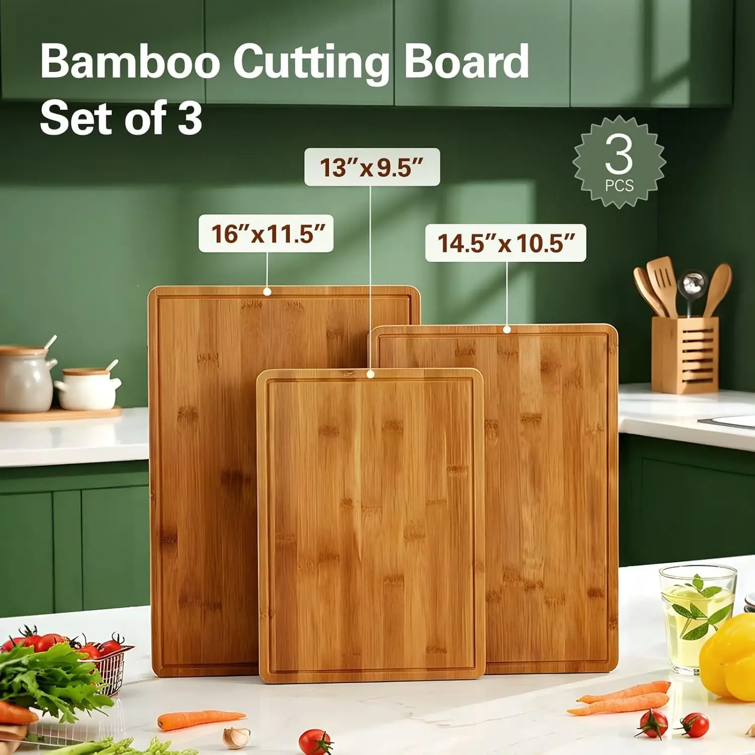 ألواح تقطيع من الخيزران للمطبخ - مراجعة Meal Prep For Cutting وسعره