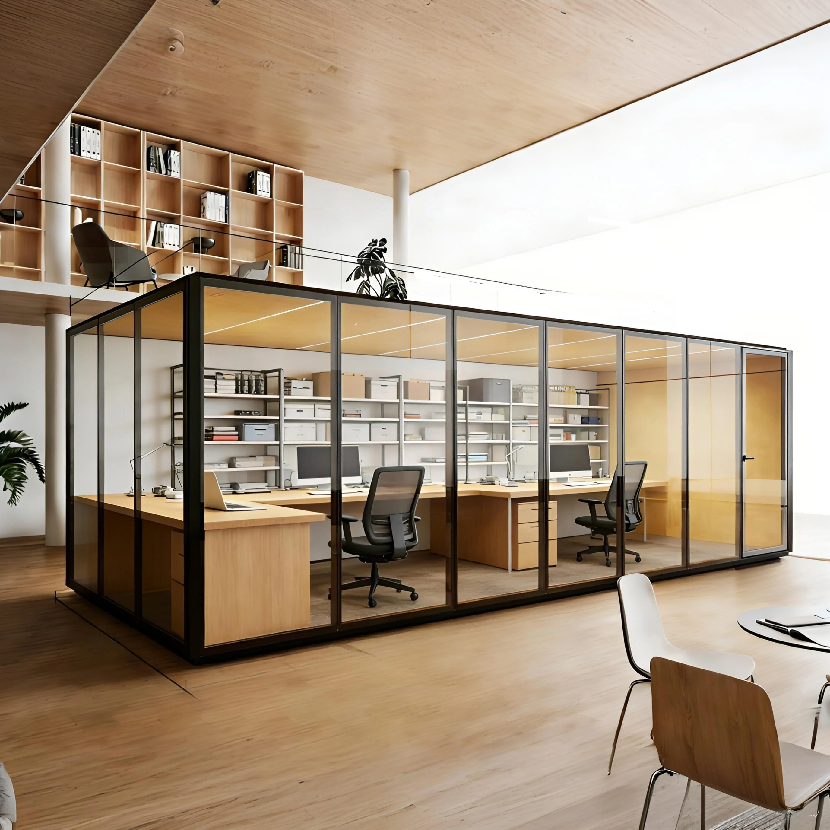 Indoor Large Soundproof Booth Acoustic Office Cabin Sound Isolation Room Multi-User Silent Privacy Booth For Group Meeting