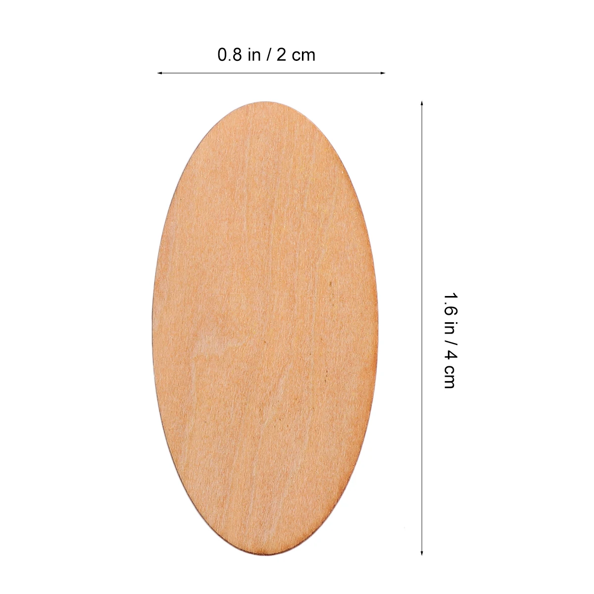 

60 Pcs Wooden Slices Craft Supplies Smooth Surface DIY Projects Home Decor Accessories Lightweight Durable Wood Trim Paintable