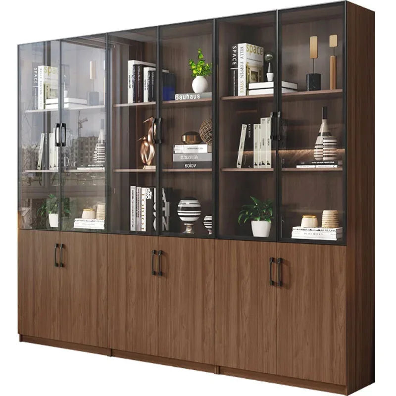 Walnut Bookcase Clear Multi Organizer Modular Nordic Cabinet Modern Cube Wooden Storage Shelf For Living Room Storage