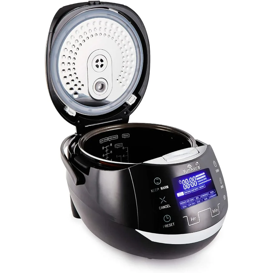Sakura Rice Cooker with Ceramic Bowl and Advanced Fuzzy Logic 8 Cup 1.5 Litre 6 Rice Cook Functions 6 Multicook Functions Motou