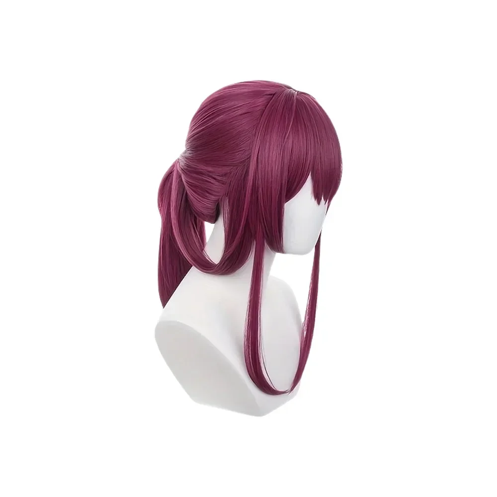 Wig Kafka Anime Honkai Star Rail, Wig Cosplay wanita tahan panas, rambut sintetis pesta Festival