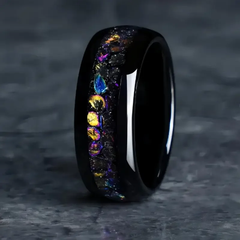 Men\'s and Women\'s Galaxy Nebula Space Wedding Ring Customization - Engagement/anniversary Ring - Men\'s and Women\'s Ring,