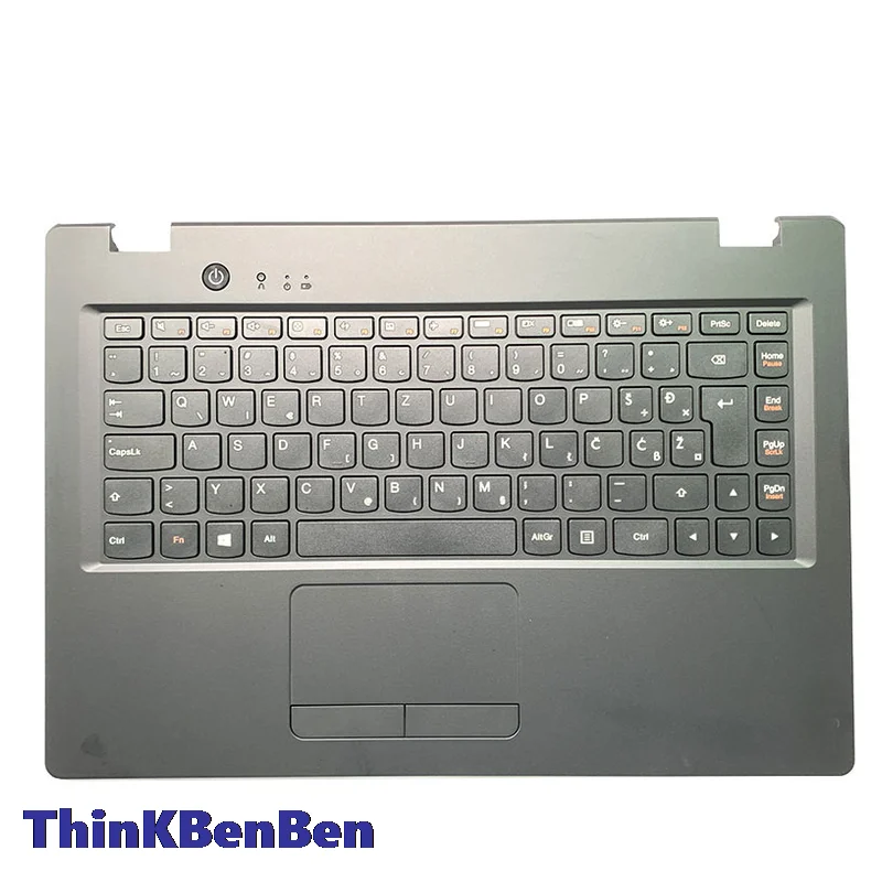 SI Slovenian Black Keyboard Upper Case Palmrest Shell Cover For Lenovo Ideapad 100S 14 14IBR 5CB0K65002