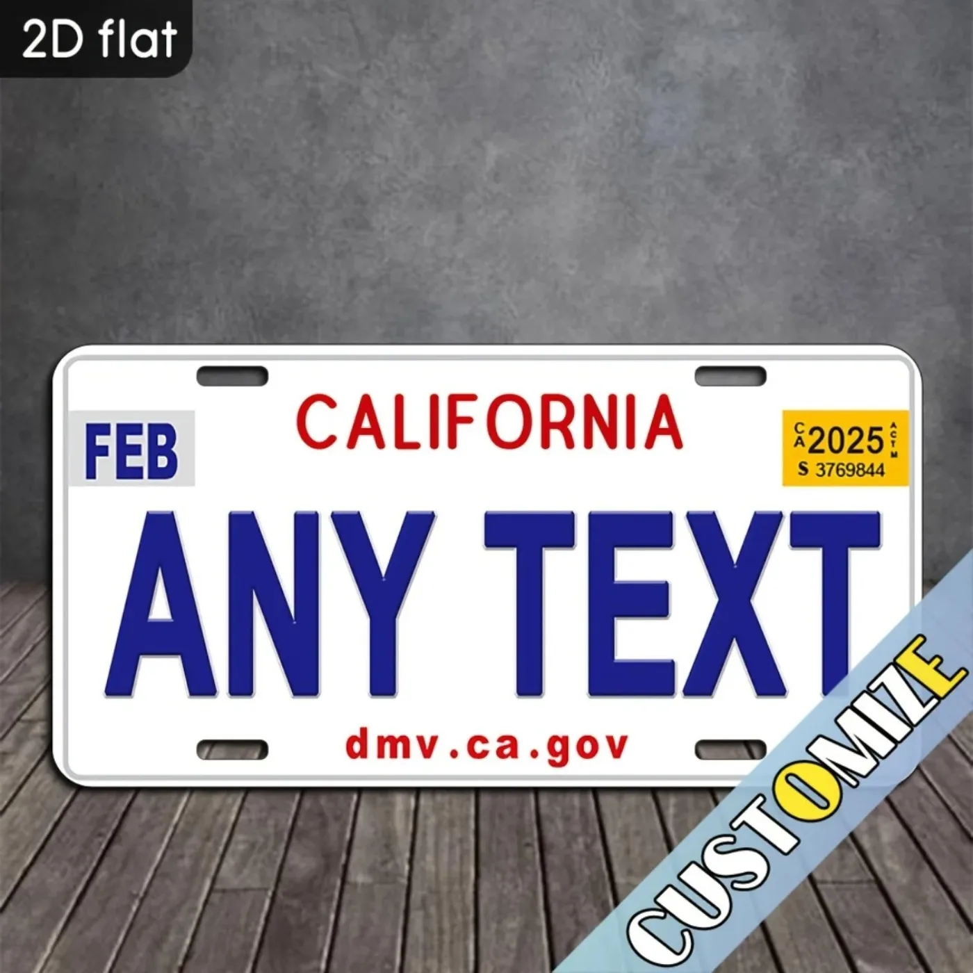 Custom Personalized California Metal Signs Unique Home Bar Garage Holiday Decor (Only Decoration) image 5