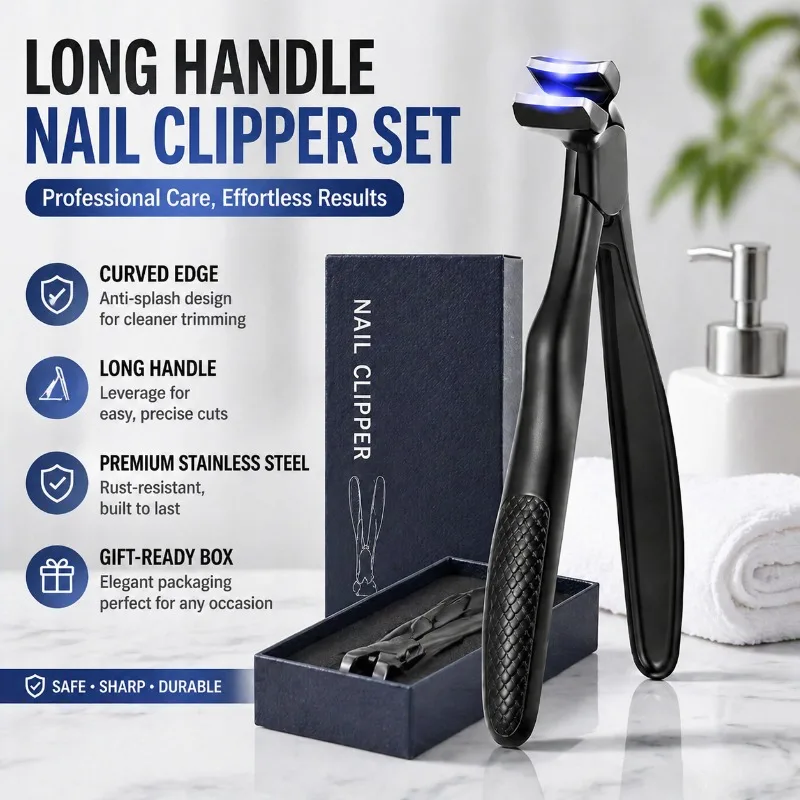 

Heavy Duty Nail Clippers Extra Large Jaw Opening For Thick Hard Toenails Anti-Splash Nail Cutter Professional Pedicure Manicure