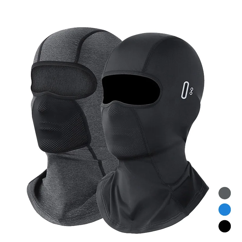 

Men's Caps Cycling Balaclava Full Face Ski Mask Bicycle Hat Windproof Breathable Anti-UV Motocross Motorcycle Helmet Liner Hats