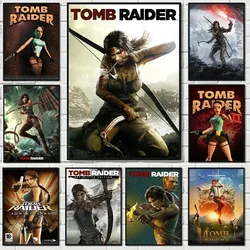 Hot Video Game Tomb Raider  Poster HD Printed Modern Canvas Painting Wall Art Pictures Gamer Room Home Club Decor Frameless