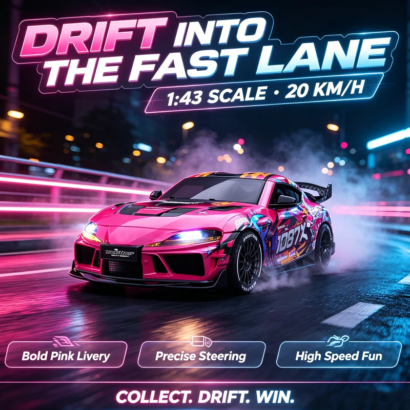 New 1:43 Scale Remote Control Car 1087X Mini RC Drift Car 20KM/H High Speed Simulation Racing Vehicle For Adults Kids Hobby Toys
