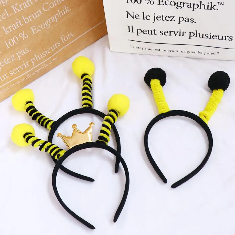 

Ant Cosplay Performance Decoration Props Animal Hair Hoop Bee Tentacle Headband Korean Style Headwear Children Hair Accessories
