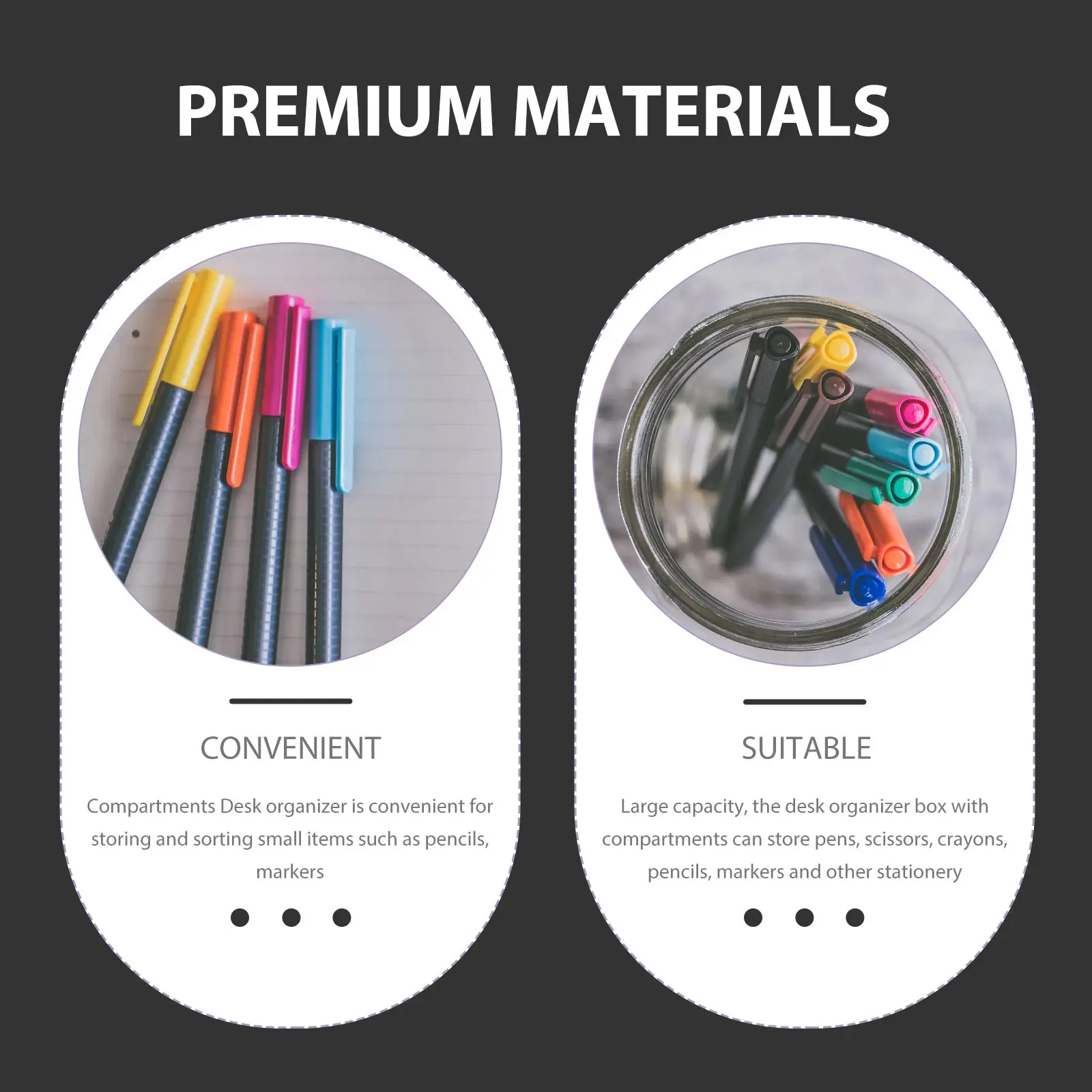 

Настольный органайзер с отделениями, деревянный ящик для хранения канцелярских принадлежностей, для ручек, ножниц, карандашей, аксессуары для офиса, дома, школы, рабочего стола