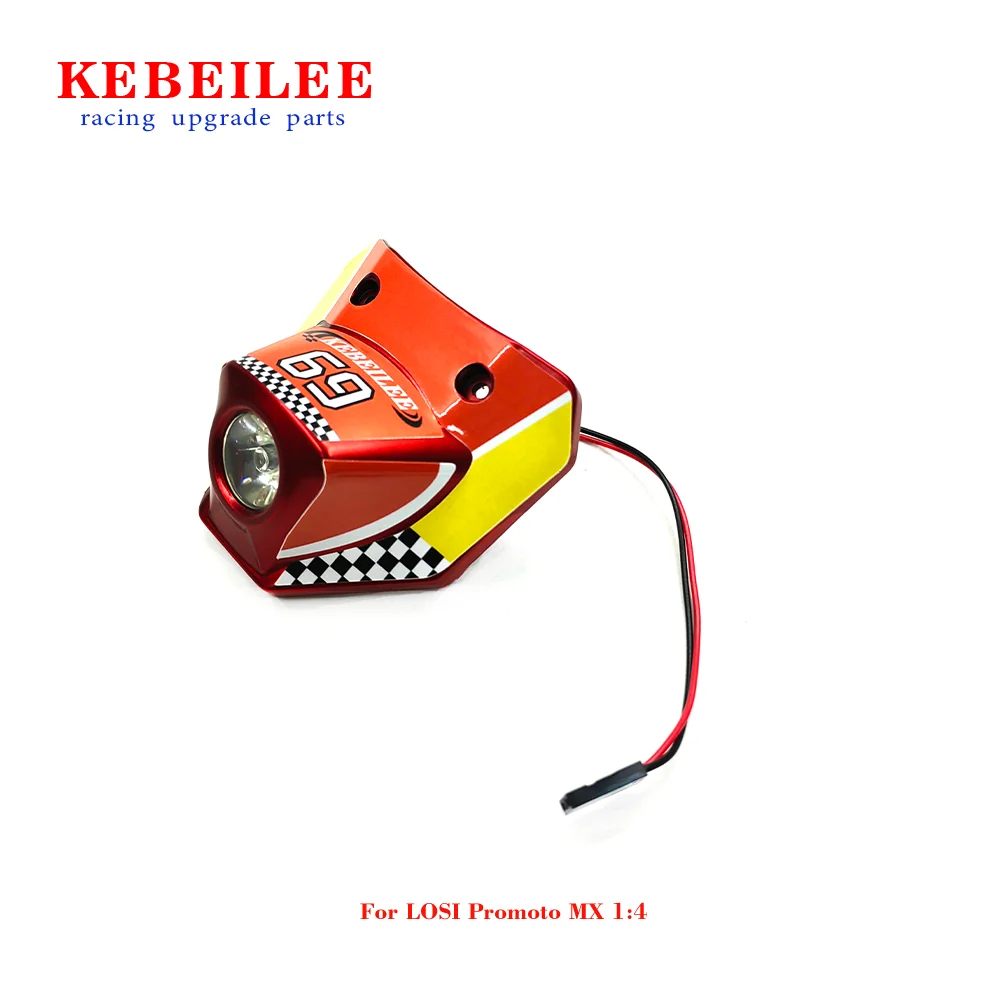 KEBEILEE Redesign Upgrade Headlights For LOSI Promoto-MX Motorcycle 1:4