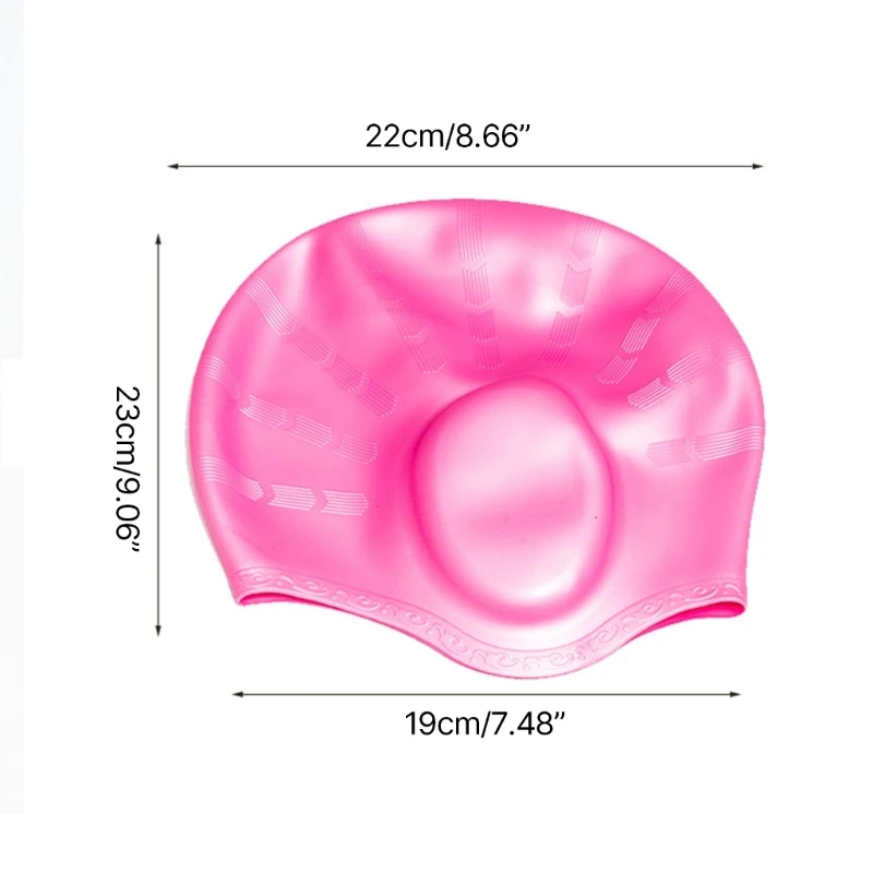 탄력 있는 수영 모자, 수영 모자, 방수 수영 모자, 수영 모자 R66E