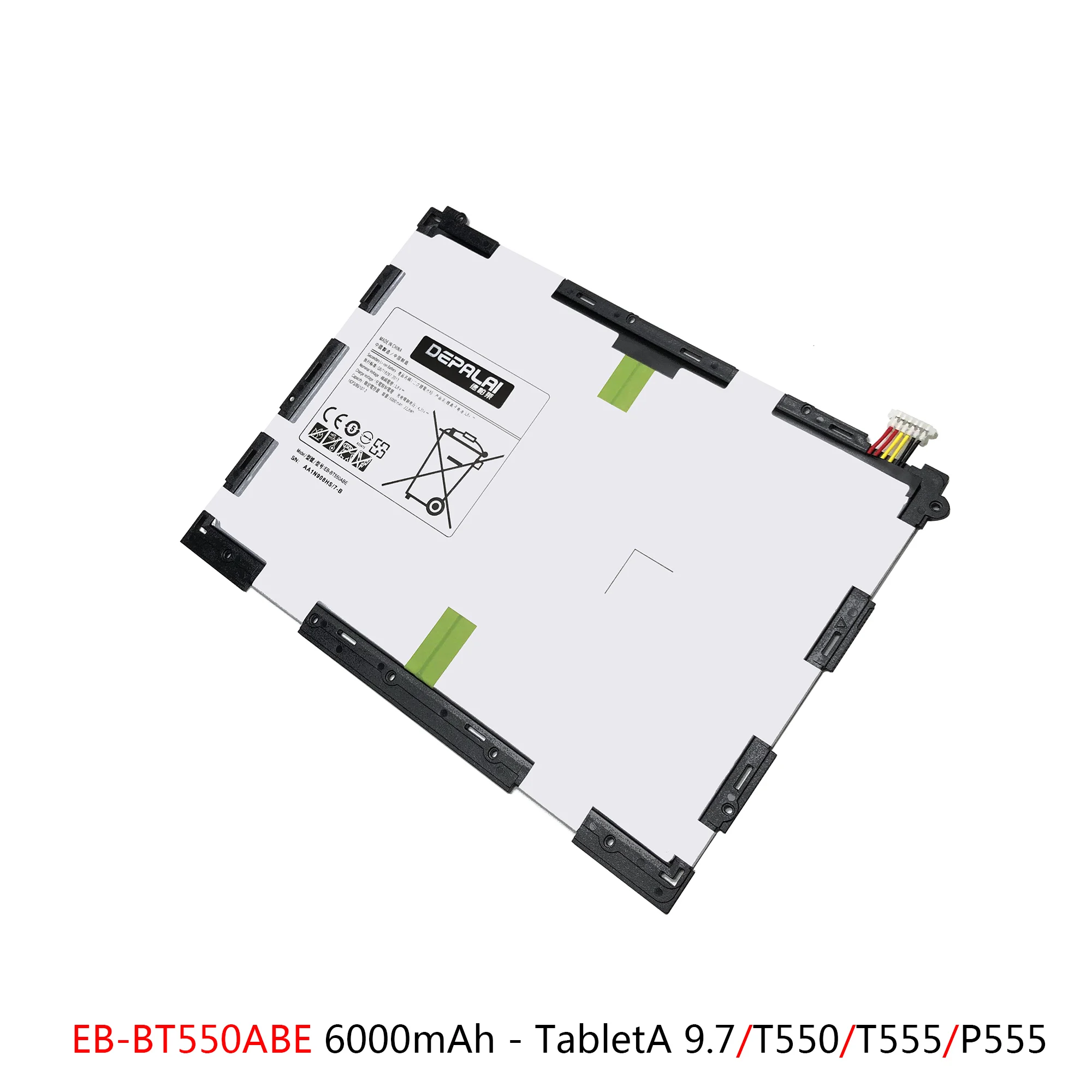 EB-BT550ABE TabletA A2 Battery For Samsung T555 P555 P550C T580 Batteries EB-BT585ABE EB-BT595ABE T590 Replacement Repair Parts