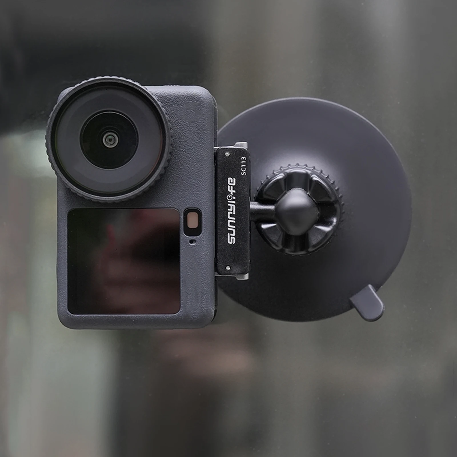 Dual Direction Magnetic Quick Release Bracket with 68mm Suction Cup Adapter Mount Ball Head Holder for DJI Osmo Nano Action 6 - view 3