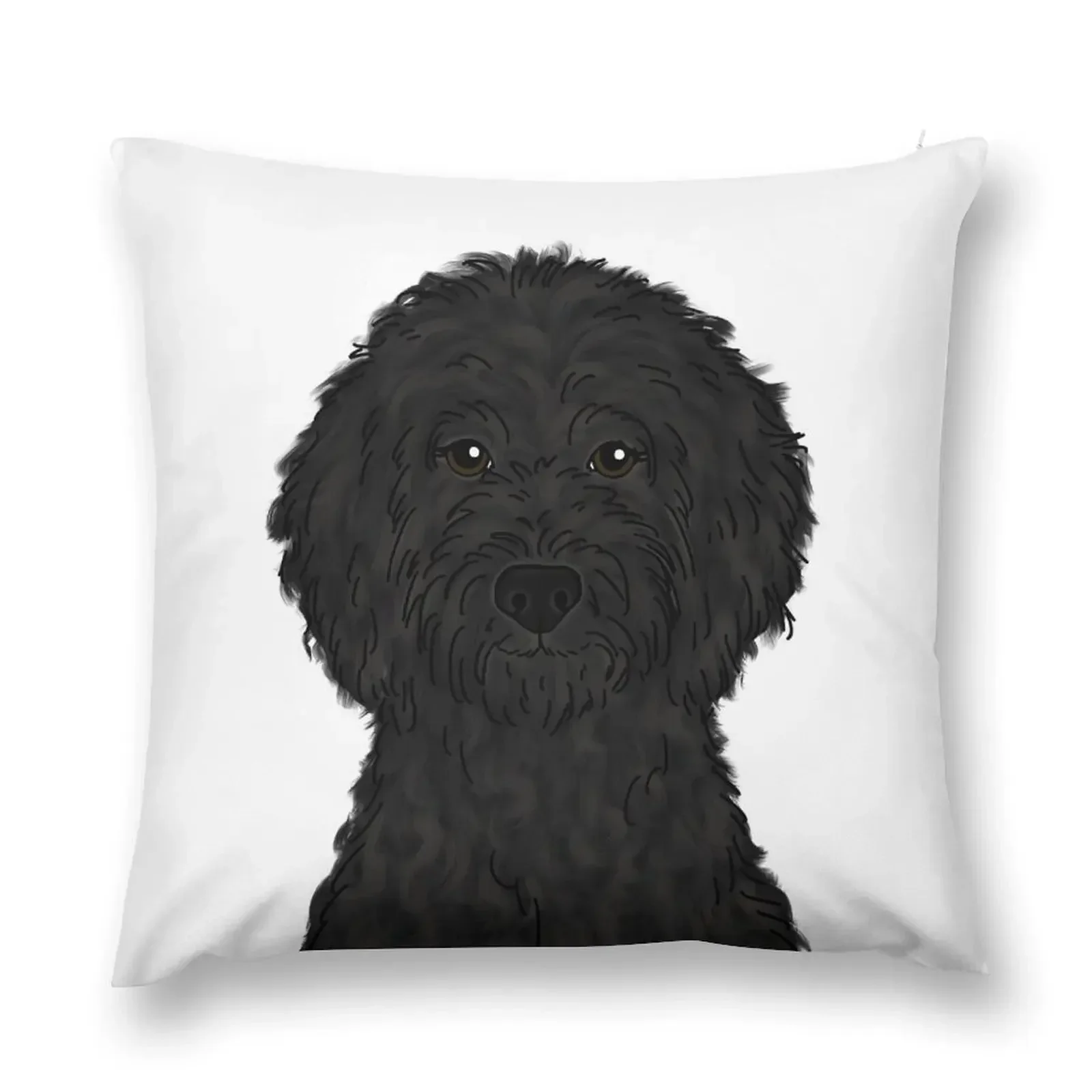 Black Goldendoodle Throw Pillow christmas cushions covers Decorative pillow case luxury throw pillow covers