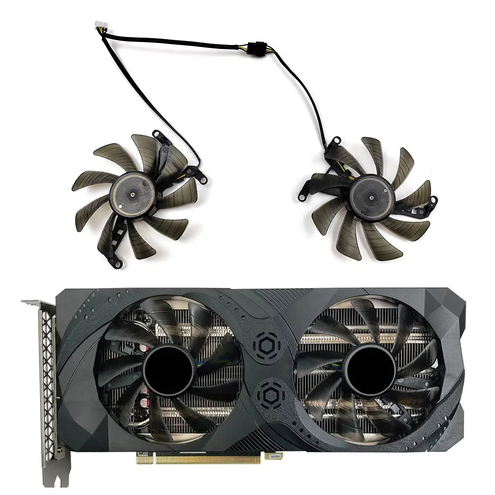 

NEW 85MM TH9215S2H RTX3060 GPU FAN For PNY GeForce RTX 3060 Ti UPRISING (LHR) RTX3060 Graphics Card Cooling Fans