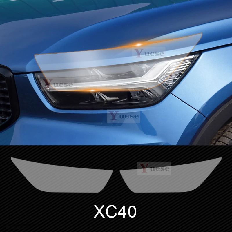 

Для Volvo XC40 Защитная пленка для автомобиля, зеркальная пленка для фар, прозрачная наклейка из ТПУ против царапин
