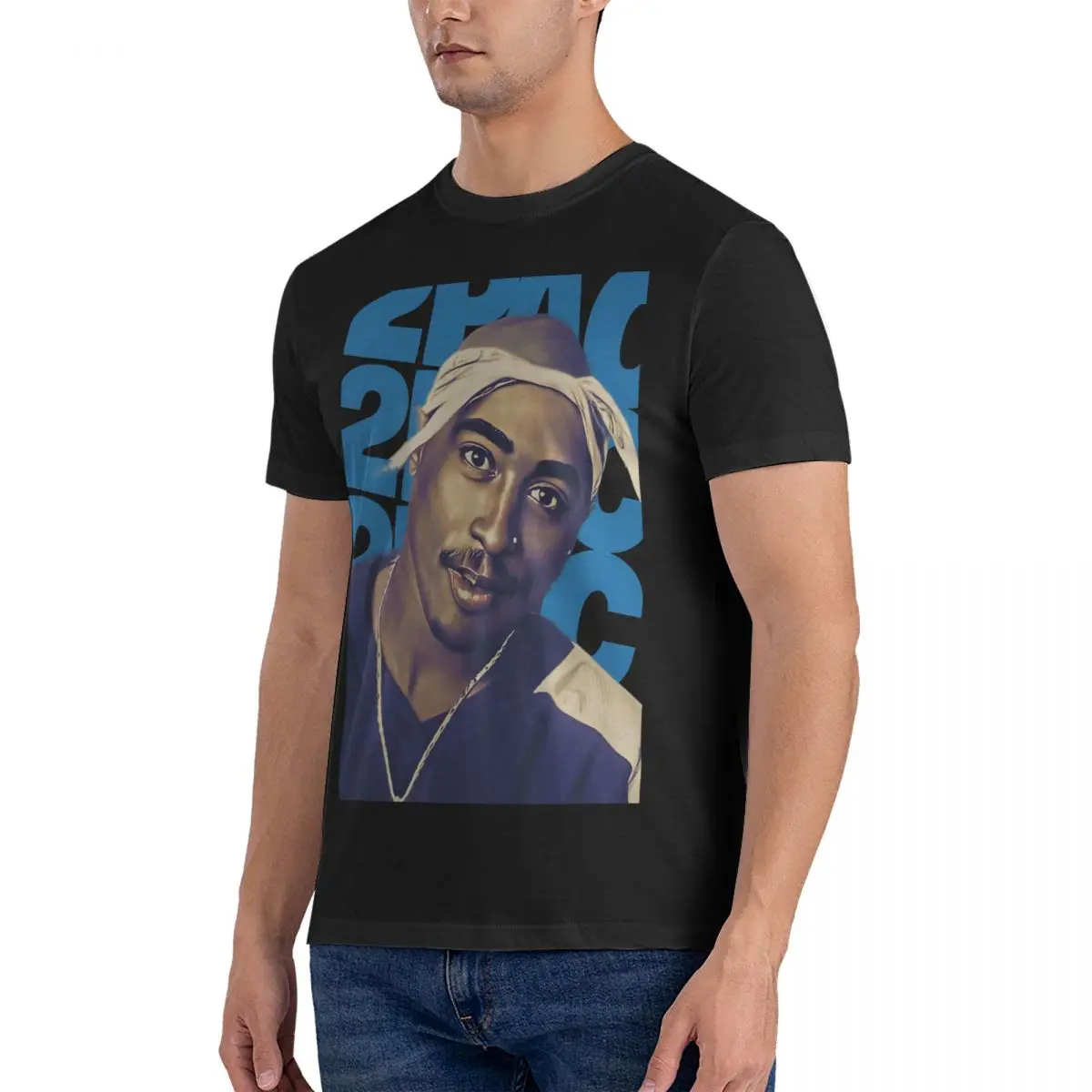 Legendary Rapper Artist T Shirt Tupac Amaru Shakur Pure Cotton Clothing Casual Short Sleeve Round Collar Tees Summer T-Shirts