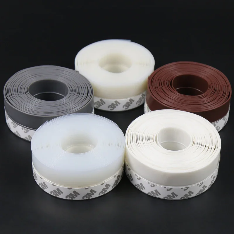 5M Length Self-adhesive Door Sealing Strip Seal Dustproof Window Sealing Tape Insect Repellent Weatherstrip 25mm/35mm/45mm