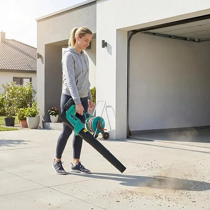 20V Cordless Leaf Blower, 700 CFM 250 MPH Brushless Leaf Blower with 2X 2.0Ah Lithium-Ion Batteries, 6Speed Adjustable Lightweight Outdoor Power Tool