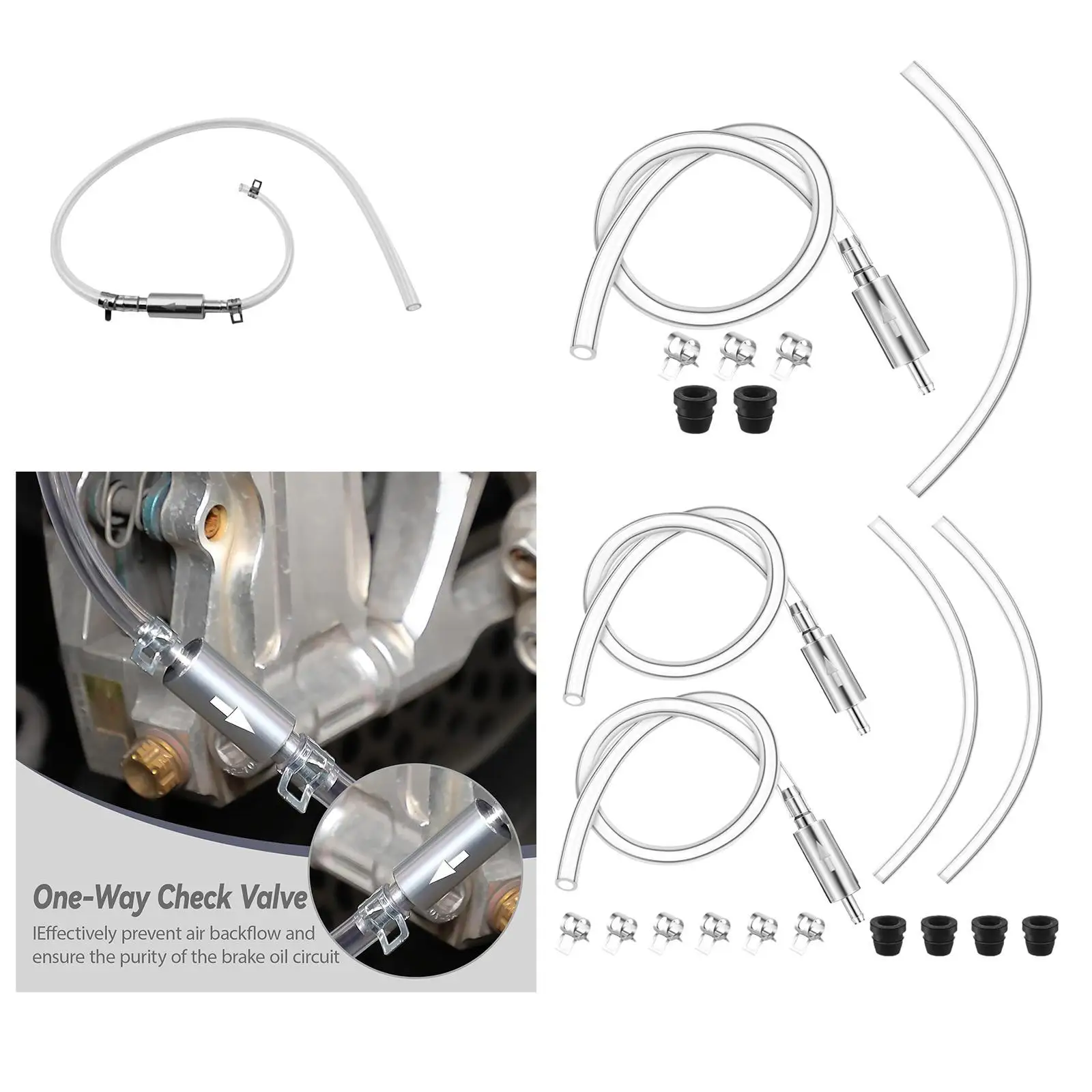 Flexible Brake Bleeder Tube Valve Kit Vehicle Maintenance Tool for Car Motorbike Clutch Hydraulic Bleeding view 6
