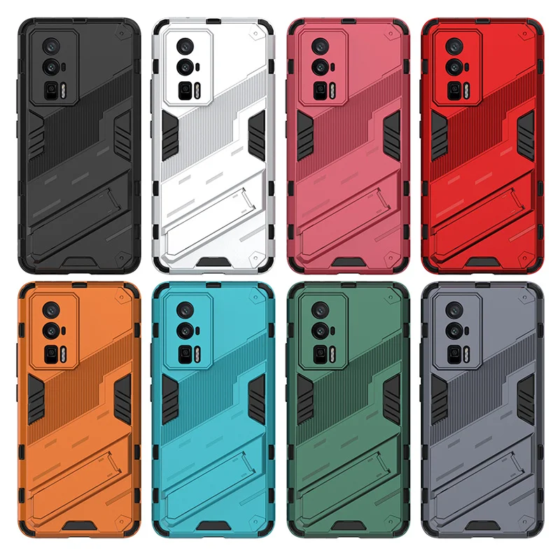 Voor Xiaomi Poco F5 Pro Case Cover Poco F5 F 5 Pro Capas Telefoon Bumper Achterkant Kickstand Schokbestendige Houder Cover Poco F5 Pro Fundas