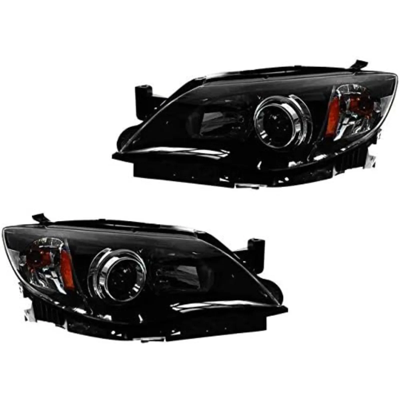 US Headlight Assembly 2 Piece Set - Compatible with 2008-2011 Subaru Impreza