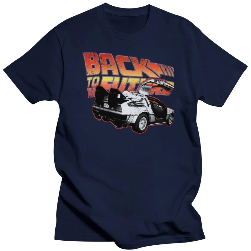 T-Shirt Ruckkehr Back To The Future - Delorean Pullover Herren Offiziel T-Shirt Summer Novelty Cartoon T Shirt