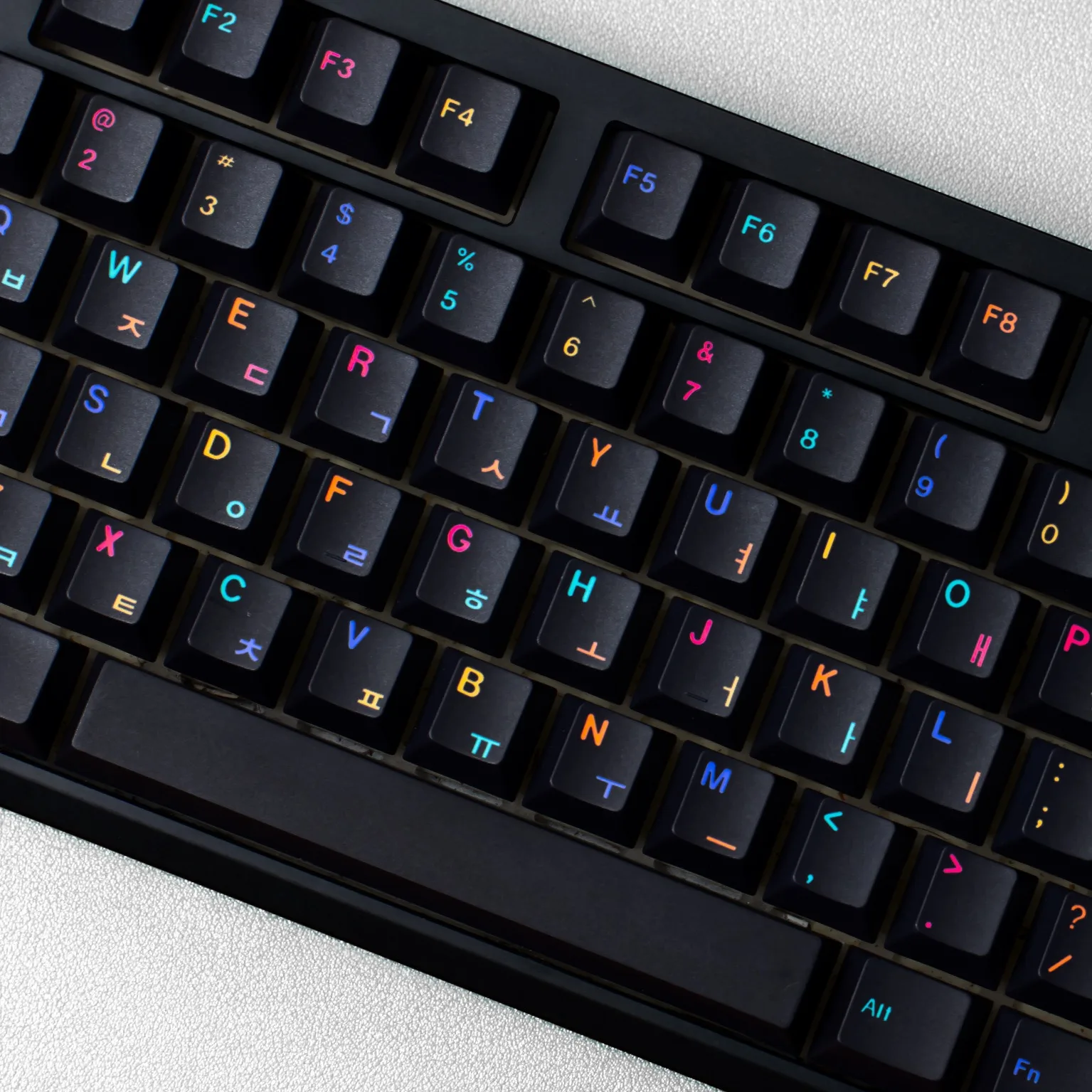 Underworlds Keycaps ISO 7U Cherry Profile PBT Spanish French Korean Japanese Russian German Keycap For Mechanical Keyboard DIY