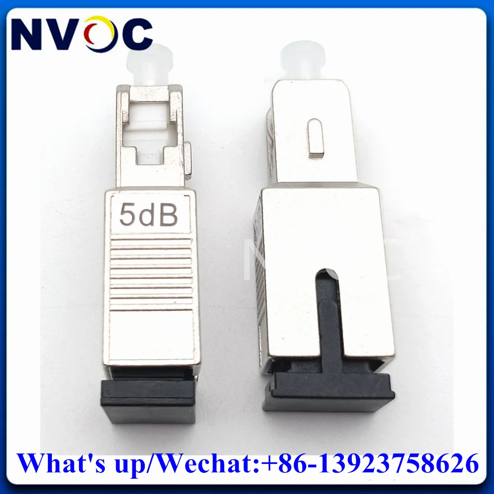 6Pcs SC-SC/UPC Fiber Optic Attenuator SC UPC 2dB/3dB/5dB/7dB/10dB/15dB Female to Male Optical Attenuater