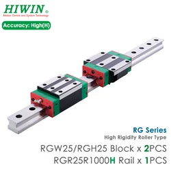 Original HIWIN RGW25 RGH25 Block Linear Guide Rail ZB H Class High Rigidity Roller Guideway CNC Machine High Precision Slider