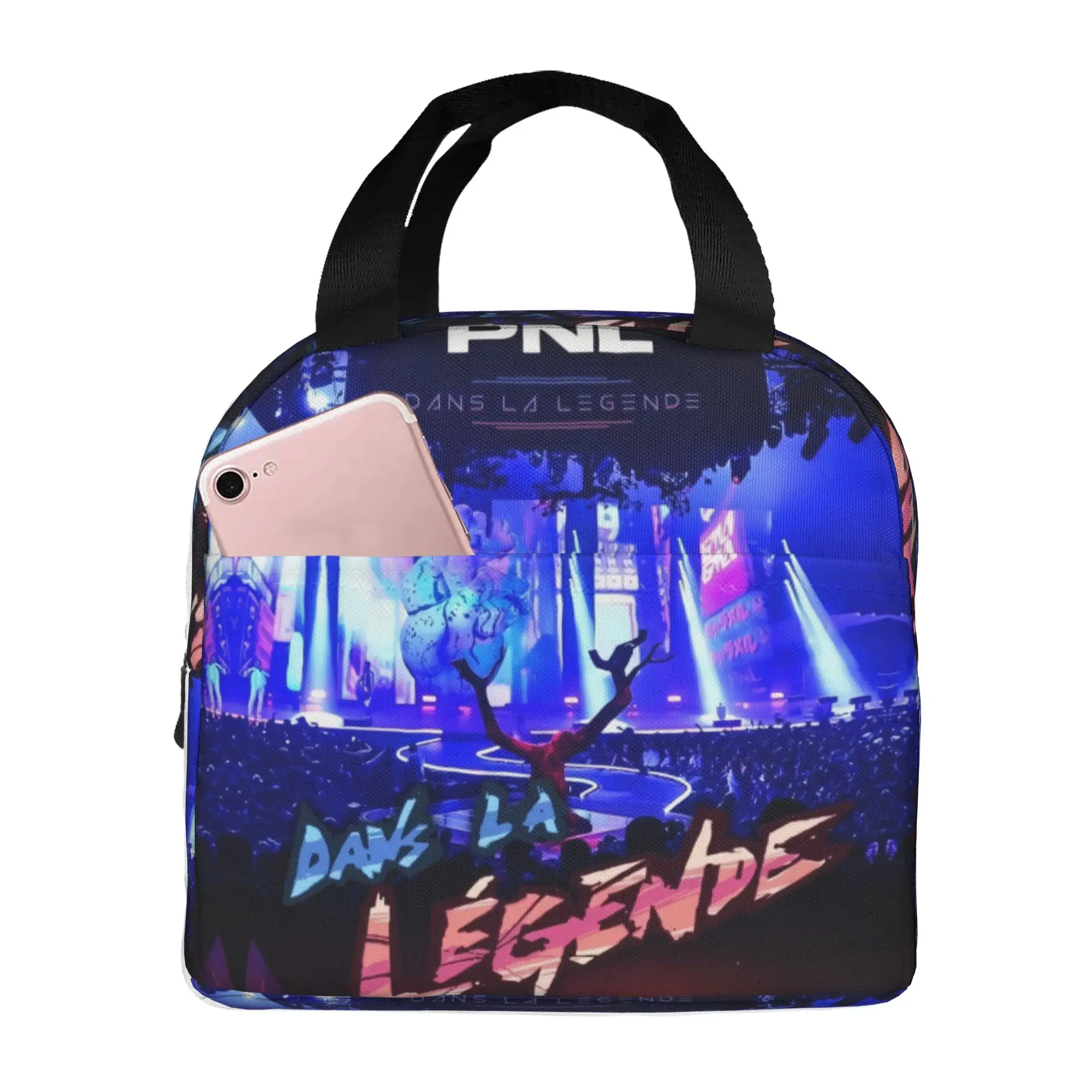 French Rapper PNL QLF Insulated Lunch Bag for Women Waterproof Le Monde Chico  Thermal Cooler Lunch Box Office Work School