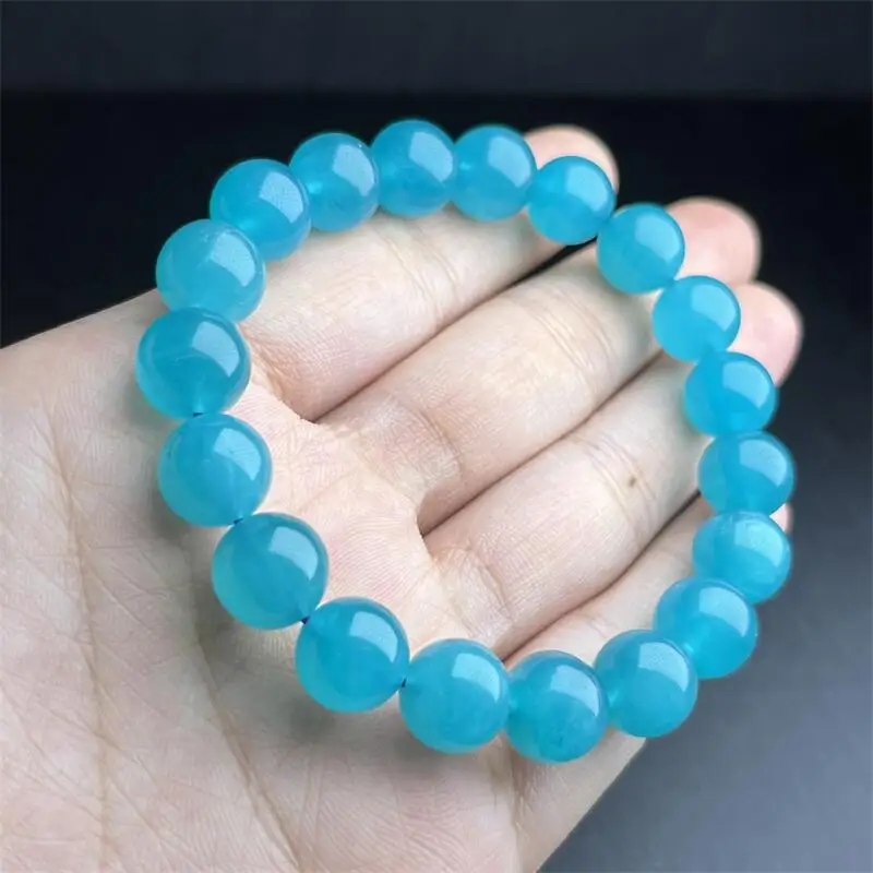 

10MM Natural Amazonite Bracelet Handmade Fortune Energy Bangle Mineral Woman Amulet Healing Jewelry Gift 1PCS