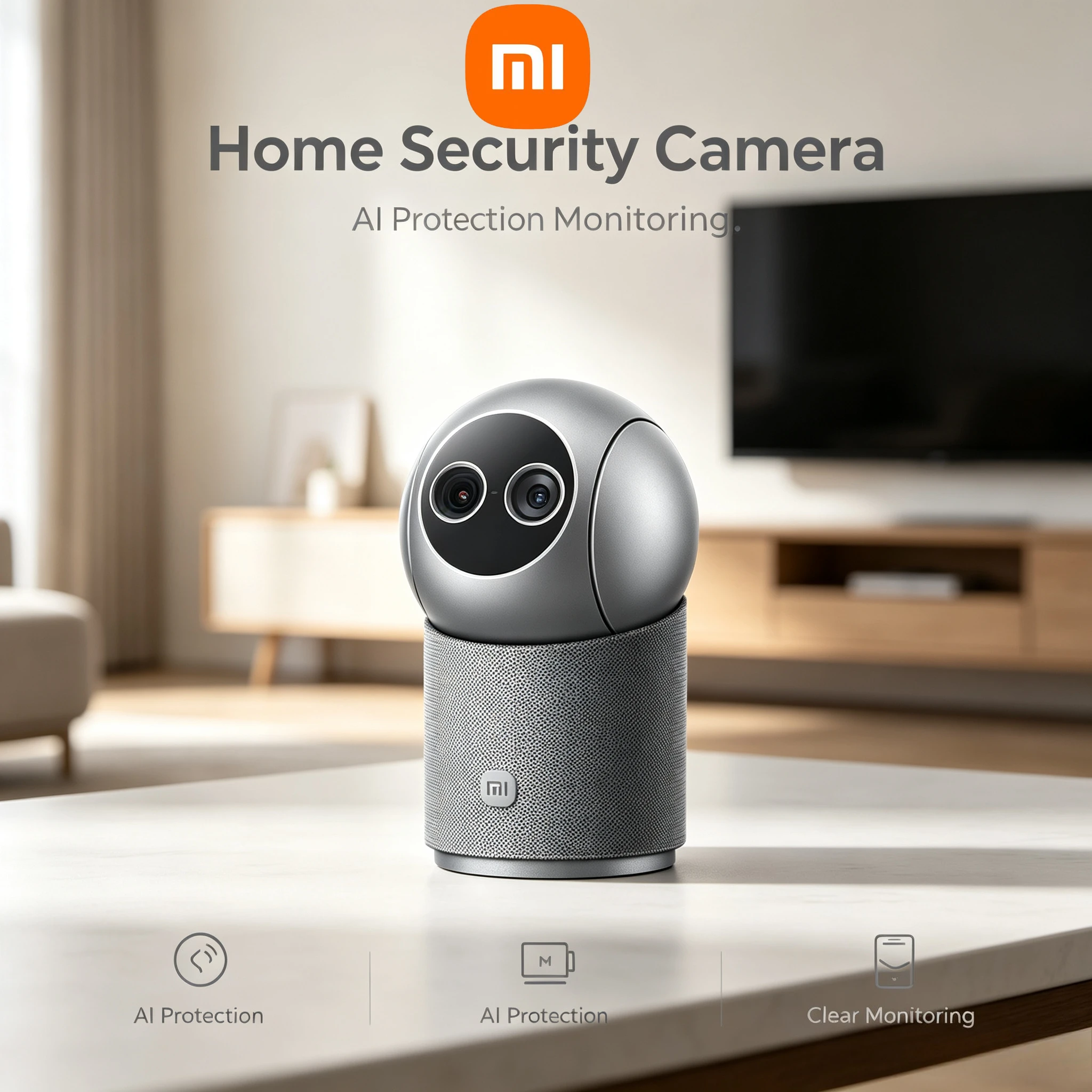 Xiaomi Smart Camera 4 Max AI Zoom Dual Lens WiFi Indoor Security Cam Full Color Night Vision Motion Detect Home Surveillance Cam