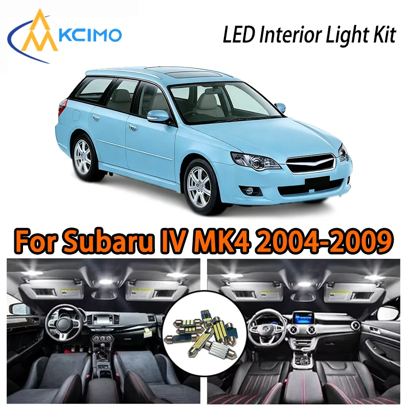 

Daily Use LED Interior Lights For Subaru IV MK4 2004-2009, Two Colors Super Bright Easy Install