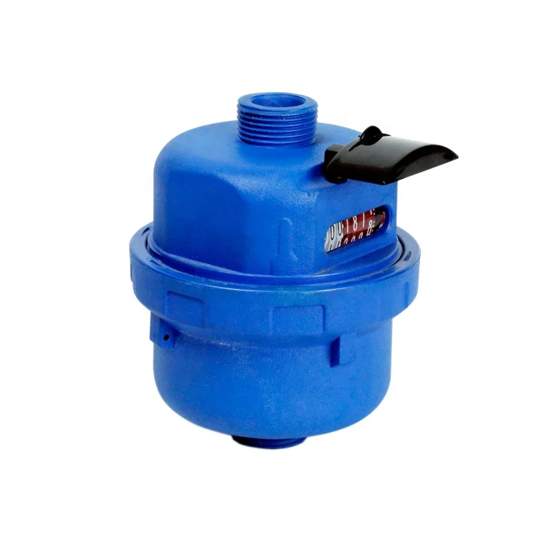 1/2 Inch Nylon Plastic Volumetric Rotary Piston Water Meter with Pulse Output
