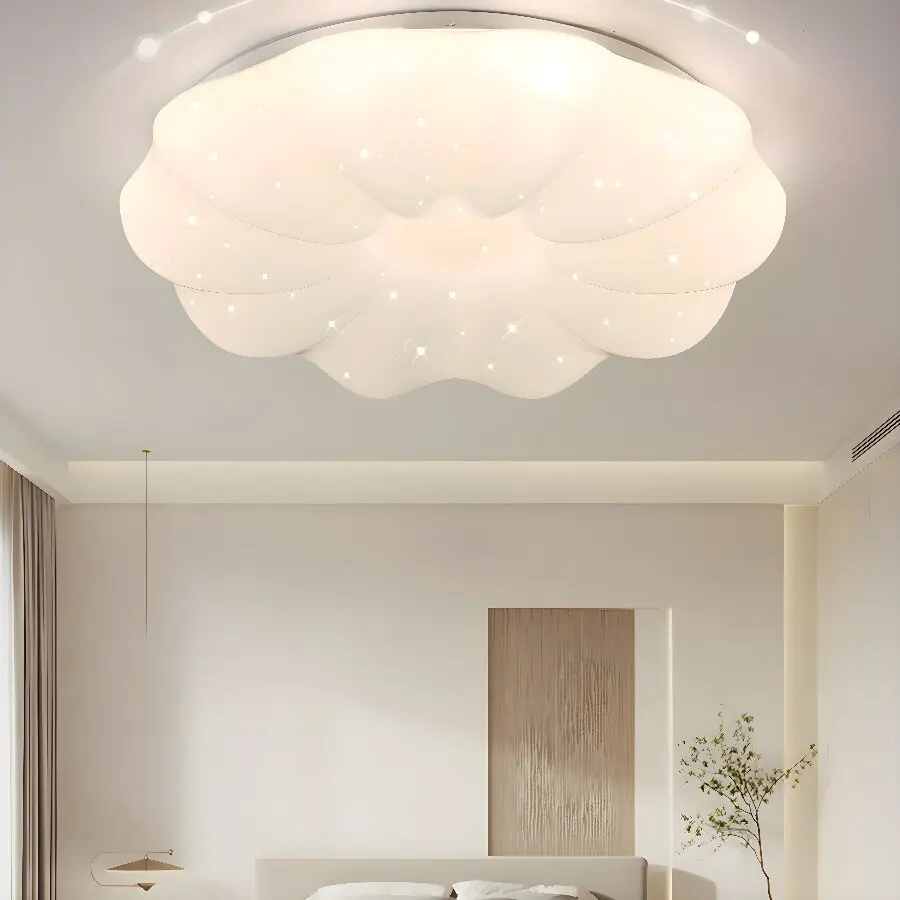 

Nordic Ceiling Lamp 3 Colors Dimming Household LED Chandelier Ceiling Light fixtures Bedroom Light Surface Bedroom Living Room