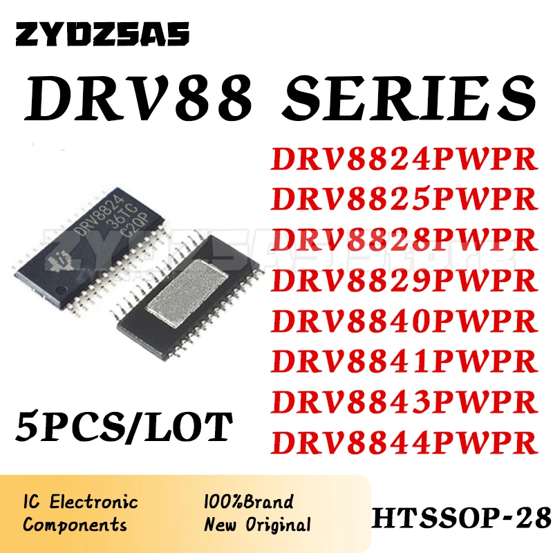 DRV8824PWPR DRV8825PWPR DRV8828PWPR DRV8829PWPR DRV8840PWPR DRV8841PWPR DRV8843PWPR DRV8844PWPR IC Chip HTSSOP-28