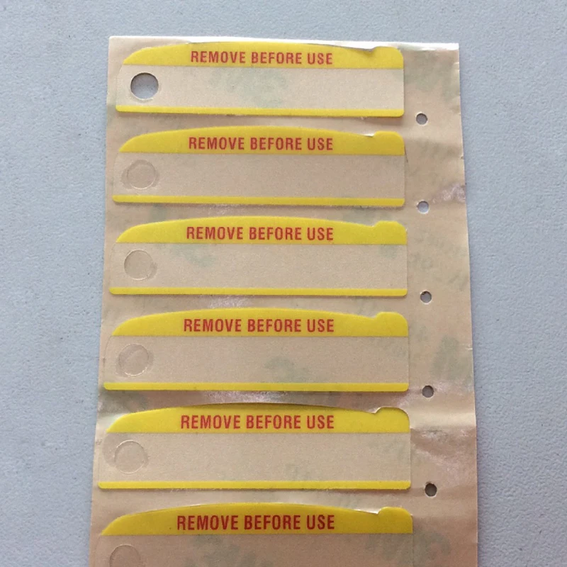 50pcs Yellow Remove Before Use Label For XTS2500 XTS2500I XTS2250 XTS1500