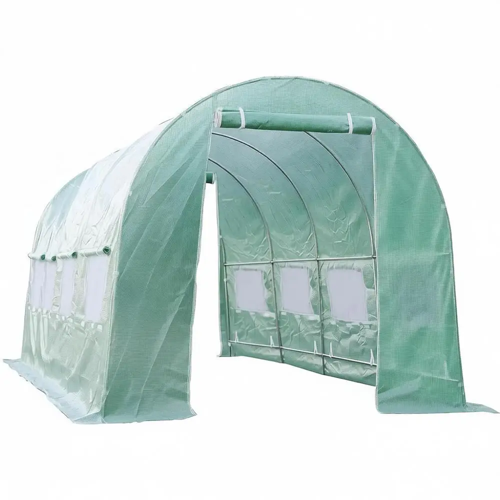 

Большая теплица-тент для сада с откидными окнами 20x10x7