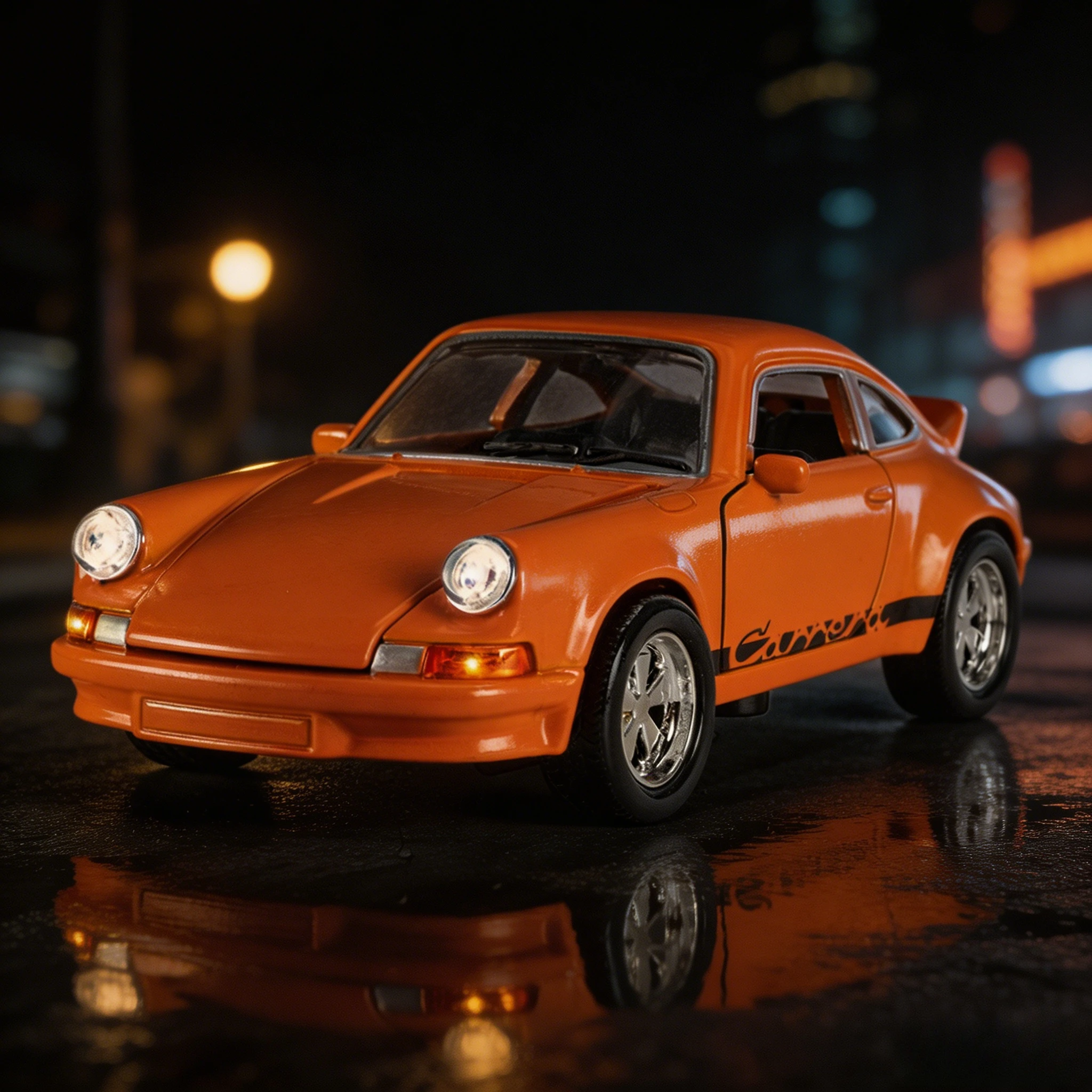 

Машинка-игрушка 1:36 Porsche 911, спортивный автомобиль, литая модель из сплава, суперкар со звуком и светом, открывающиеся двери, откат назад, подарок на день рождения для детей